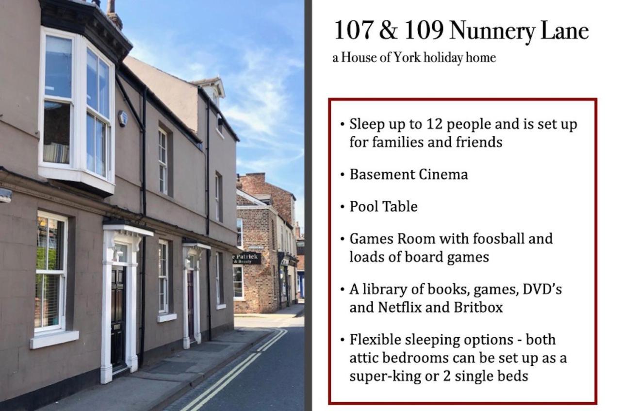 107 And 109 Nunnery Lane Vila York Exterior foto