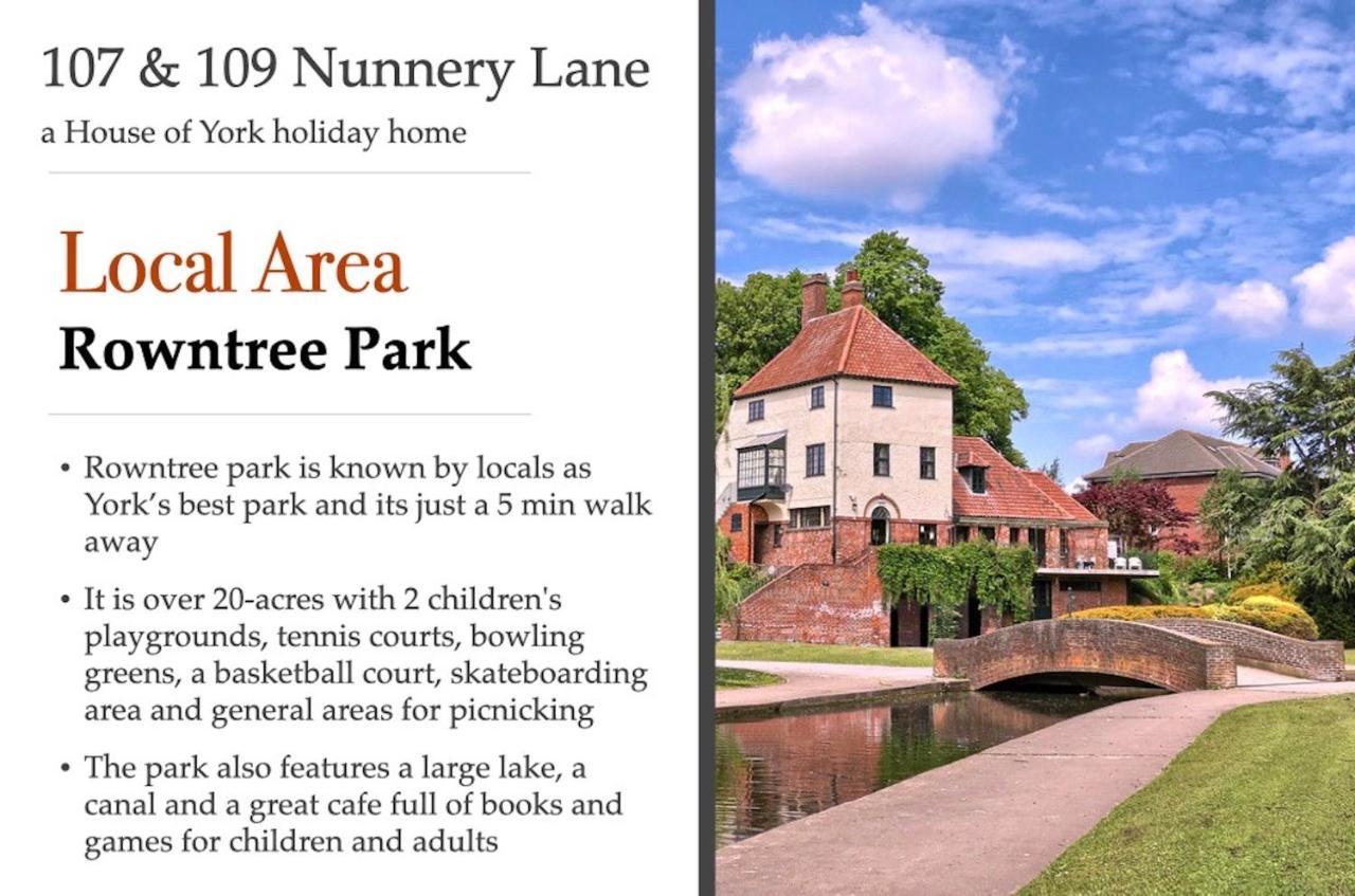 107 And 109 Nunnery Lane Vila York Exterior foto