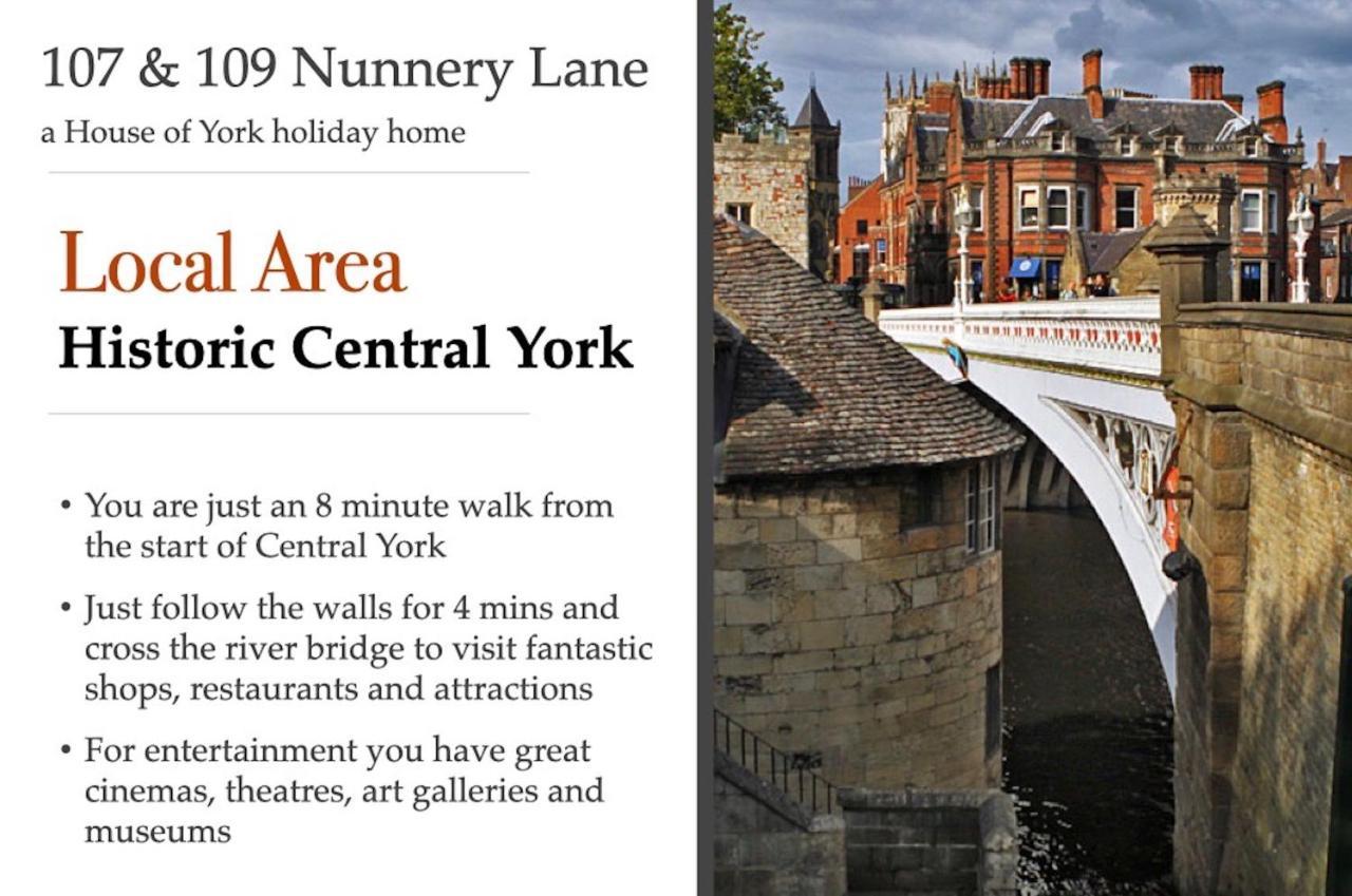 107 And 109 Nunnery Lane Vila York Exterior foto